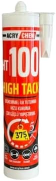Alternative view of Acry Chem HT-100 Tack Yüksek Yapışma Akrilik Derz Dolgu/Sızdırmazlık Mastik – 290 ml | Endüstriyel & İnşaat Profesyonel Yapıştırıcı – Hızlı Kuruma, Yüksek Dayanım