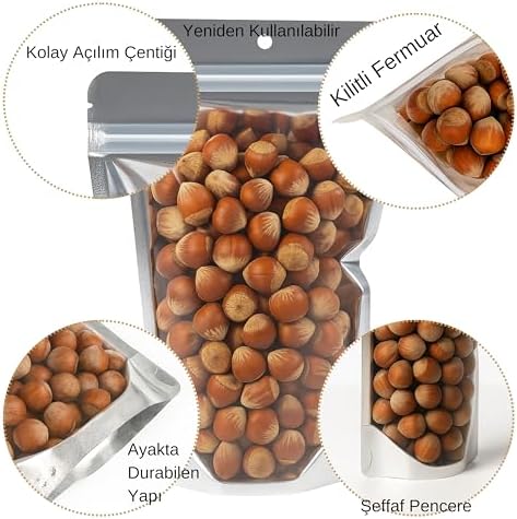 Alternative view of Şeffaf Doypack Gıda Saklama Torbası, Zip Kilitli, (100, 11X18,5)