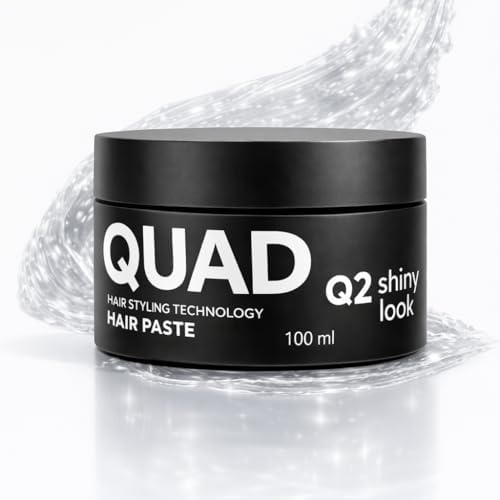 QUAD Q2 Shiny Look Saç Şekillendirici Pasta - Parlak Görünüm - Güçlü Tutucu - - 100 ml