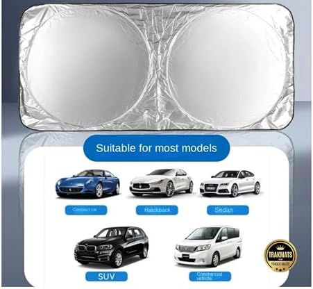 Vitara 2015-2025 ile Uyumlu Oto Ön Cam Güneşlik, Katlanabilir Milfonlu, UV Koruma, Kılıflı, 150x70 cm, Üniversal