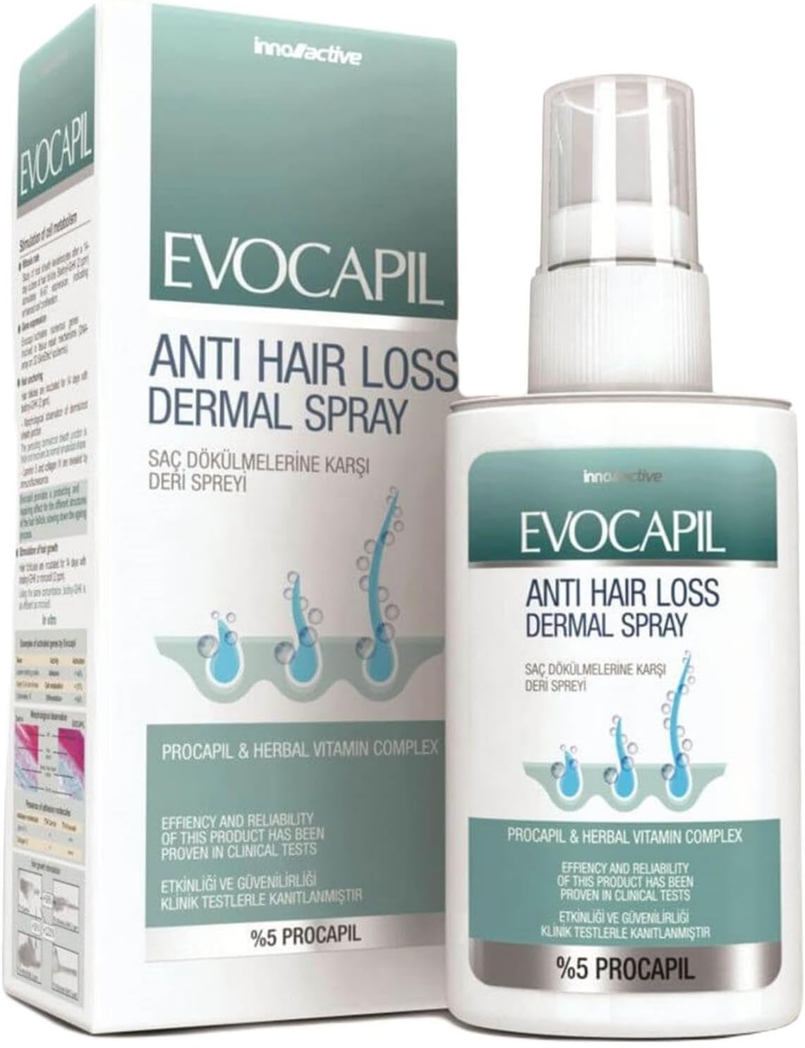 Alternative view of Evocapil Anti Hair Loss Dermal Spray, 60 ml, Set of 3
