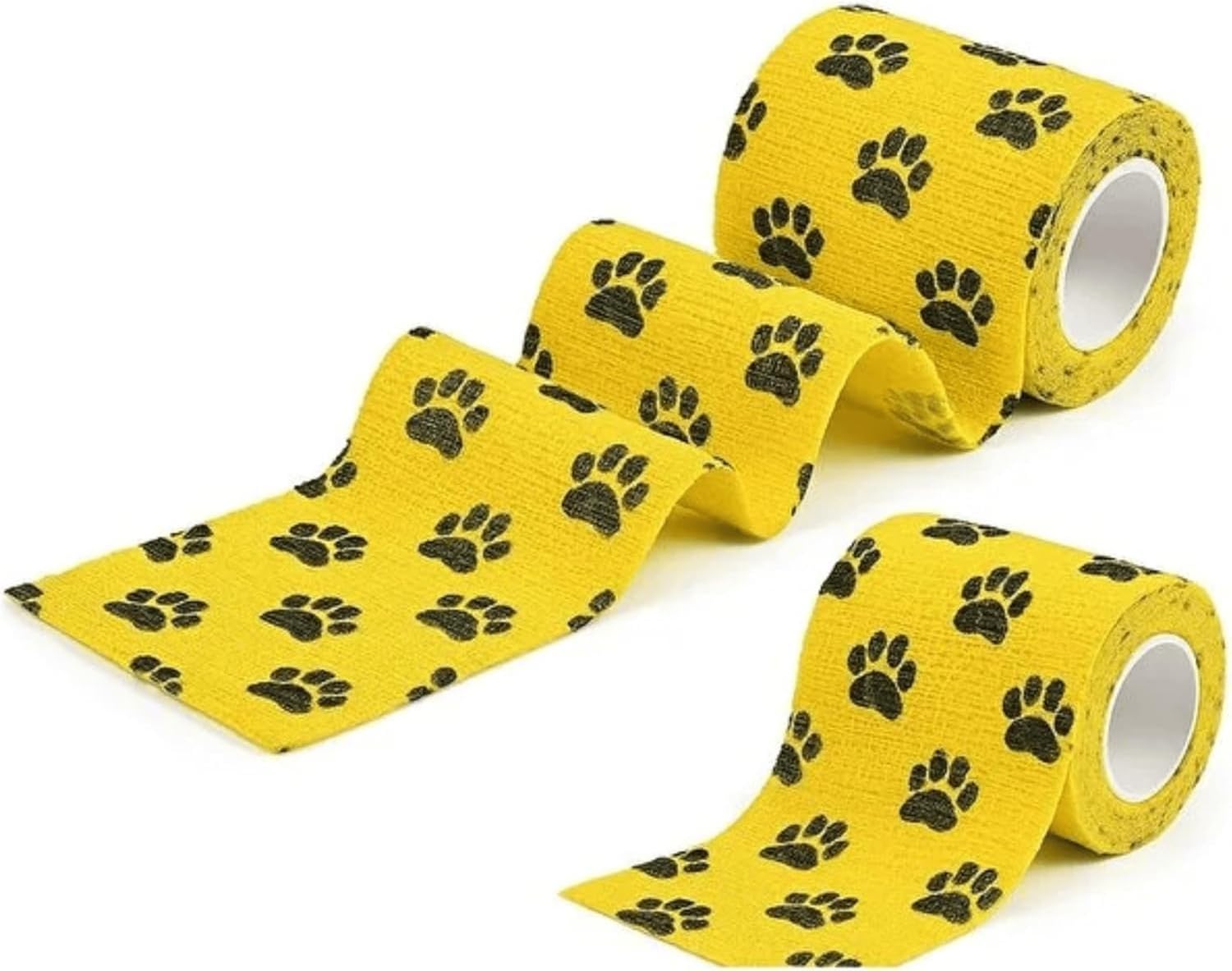 Alternative view of Octacare Su Geçirmez Kendinden Yapışkanlı Kedi ve Köpek Pati Bandajı, Sarı, 2 Adet