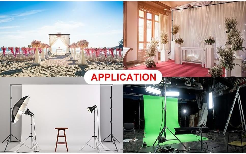 2x2 metre fon standı taşınabilir background stand Backdrop Stand ayarlanabilir demir tag