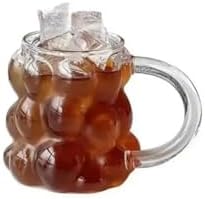 Alternative view of Yeni Nesil 350 ml Üzüm Tasarımlı Bubble Borosilikat Cam Soğuk Kahve,, Meşrubat Kupa Bardağı 1 Adet - 2430