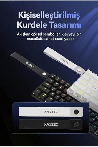 Alternative view of 61 Tuş Mekanik Gaming Klavye Kablolu Red Switch Hot-Swap RGB Aydınlatmalı Kompakt 60% Düzen Type-C USB N-Key Rollover Oyuncu Klavyesi Windows Uyumlu | AJAZZ NK61 (Siyah - NK61)