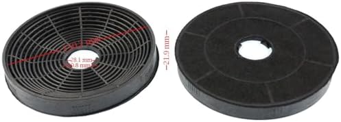Bacasız Aspiratör ve Davlumbaz Karbon Filtre 2'li, Üç Tırnak 155 mm