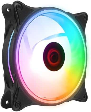 Alternative view of GLARE F50 38CFM 1200RPM 12cm 3P+4P Molex Soketli Kasa Soğutma Fanı 38CFM 1200RPM 12cm Gökkuşağı (SİYAH)