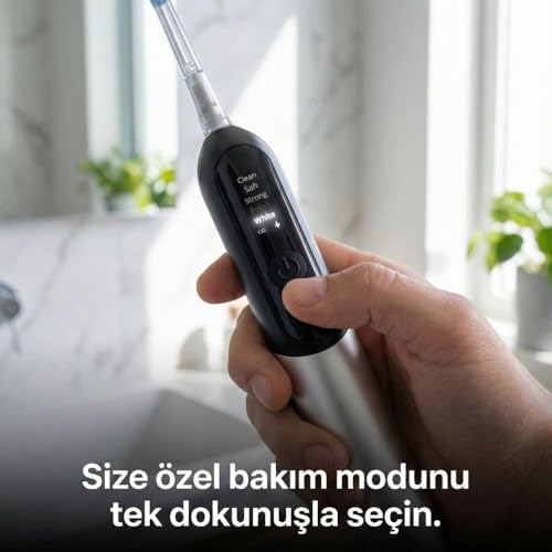 NTL-TB-12PS ŞARJLI SONİK DİŞ FIRÇASI SİLVER, DİJİTAL EKRANLI, 60° HAREKETLİ BAŞLIK