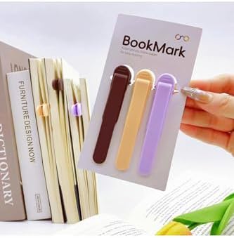 3 Adet Otomatik Kitap Ayracı Silikon, Okumak Için Kitap Işaretleri Akıllı Ayraç
