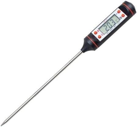 Dijital Cep Tipi Daldırmalı Termometre, -50°C ile +300°C Ölçüm Aralığı, 0.1°C Çözünürlük, LCD Ekran, Otomatik Kapanma, 1 Saniye Hızlı Ölçüm, Mutfak ve Laboratuvar için
