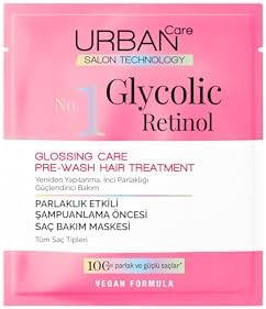 Glycolic Retinol Parlaklık Etkili Duş Öncesi Saç Bakım Maskesi-50ml-Gloss