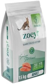 Zoey Somonlu Kısırlaştırılmış Yetişkin Kedi Maması 15 Kg