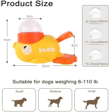 Alternative view of SOGUD Ördek Mama Dağıtıcı Zeka Oyuncağı – Yavaş Besleyici Puzzle Pet Toy, Etkileşimli Kedi ve Köpek Oyuncağı, Kaymaz Tabanlı, Dayanıklı ABS Malzeme, Mama/Ödül Dağıtıcı Eğitici Oyuncak