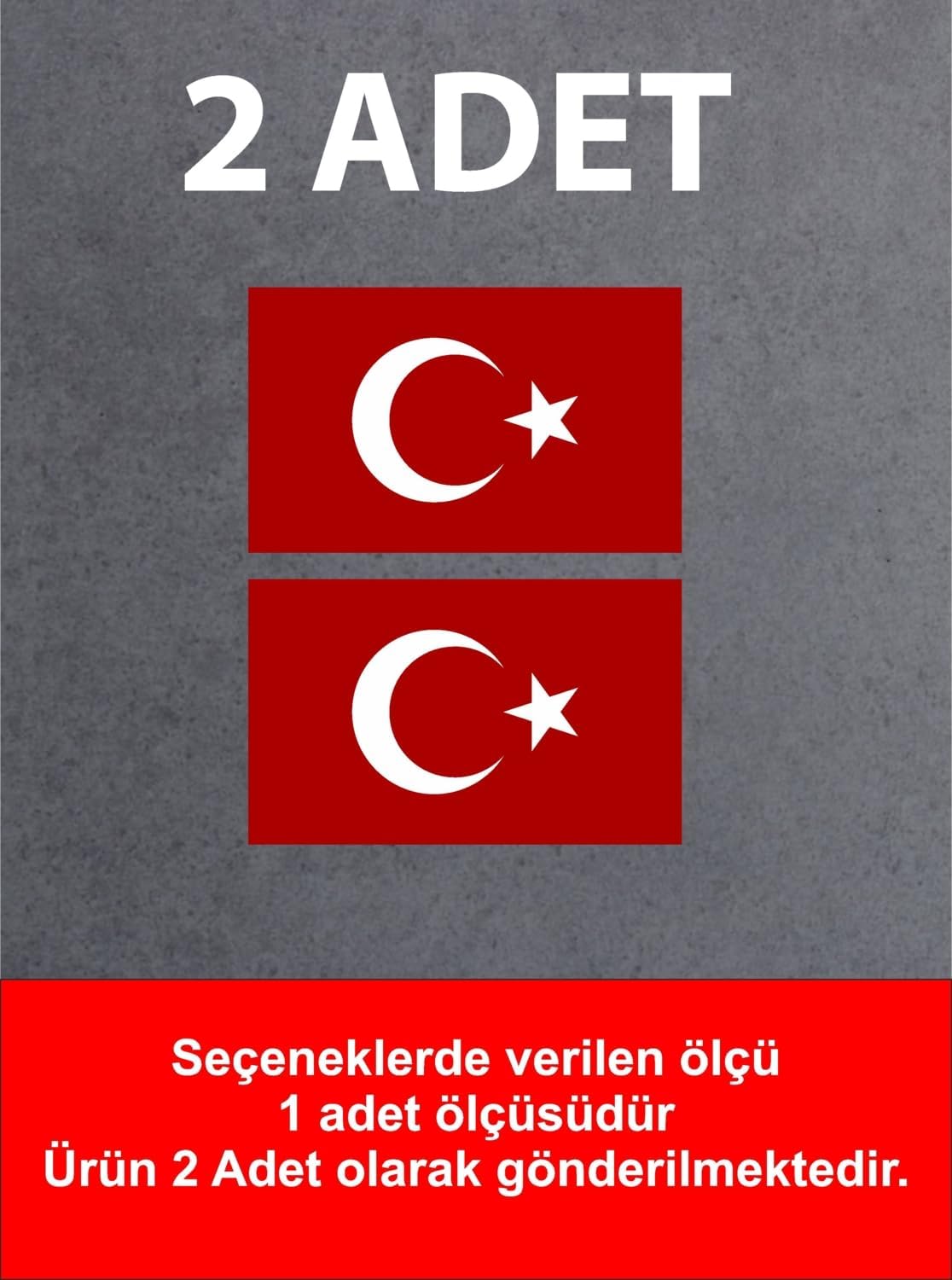 Usta Türk Bayrağı Ay Yıldız Bayrak Araba Oto Motosiklet Karavan 00068 Renkli 10x5,5 Cm