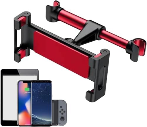 Alternative view of Araba Kafalık Tablet Tutucu. Siyah Kırmızı Arka Koltuk Bebek Cep Telefonu Beşiği. Çocuklar için Evrensel Baş Dayanağı Arka Koltuk Braketi., iPad Air Mini, Tab, için