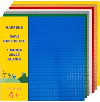 Alternative view of Mavi Plaka, +4 Yaratıcı Oyuncak Yapım Seti (1 Parça) 25cmx25cm, Baseplate