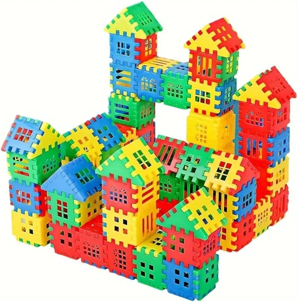 Alternative view of Puzzle City 3d Yapı Ve Tasarım Blokları 128 Parça Eğitici Oyuncak