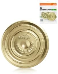 Le Parfait Familia Vidalı Metal Kavanoz Kapağı (6'lı Paket 10cm Çap)