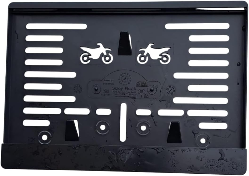 Alternative view of Motosiklet Plakalık – Evrensel Motosiklet Plaka Tutucu, Dayanıklı Plastik Motor Plaka Aparatı