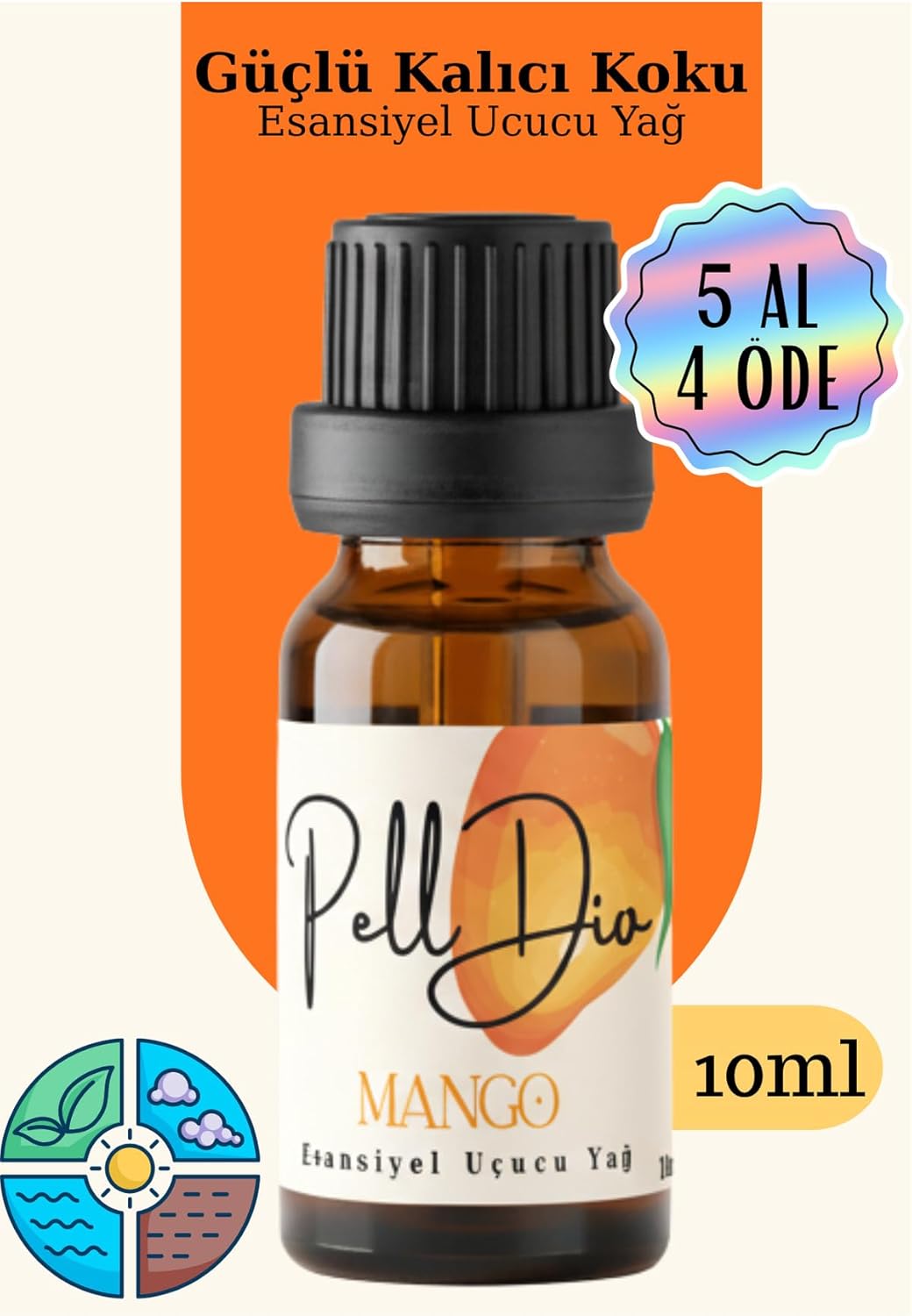 Alternative view of Mango Esansiyel Uçucu Koku Yağı Buhurdanlık Yağı Difüzör Esansı Hobi Esans Ortam Oda 10ml