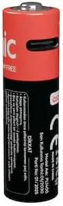 Alternative view of PL1400, AAA, Şarjlı Pil, 1.5VOLT, 400MAH/750MWH, Type-C Ile Kolay Şarj, 2 Li Paket
