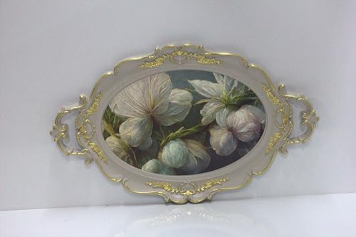 Hürrem Lüx Sunum Tepsisi | Saray Bahçesi - Dekoratif Servis Tepsisi | 48x28 cm