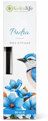 Alternative view of Pudra Koku Çubuklu Oda Kokusu Reed Diffuser 50 ML Uzun Süre Kalıcı Ev Ofis Salon Yatak Odası Dekoratif Ortam Kokulandırıcı