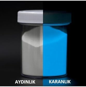 Alternative view of Capital 50g Mavi Renk Fosfor Tozu Glow In Dark Karanlıkta Parlayan Boya