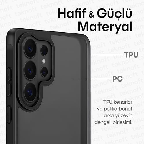 Alternative view of Galaxy S26 Ultra için Basic Serisi Yükseltilmiş Lens Çerçeveli Ultra Güçlü Darbeye Dayanıklı Yumuşak Silikon Mat Kılıf