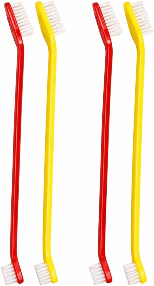4'lü Kedi & Köpek Çift Taraflı Diş Fırçası 22 cm