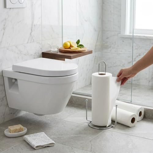 Alternative view of Metal Kağıt Havluluk ve Peçetelik Standı – Mutfak ve Banyo için Rulo Havlu Tutucu, Tezgah Üstü Kağıt Havlu ve Peçete Organizer