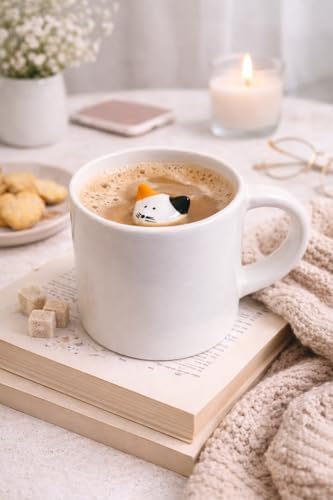 Alternative view of Sürpriz Kedi Figürlü Seramik Kahve Kupası – Gizli Tasarım Mug Bardak