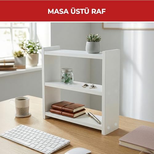 Alternative view of PIKAS Ahşap 3 Raflı Baharatlık, Tezgah Üstü Çok Amaçlı Mutfak Düzenleyici Raf Organizer