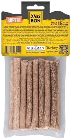 Delibon Süper Munchy Çubuk Kalın Boy Dana Memeli 15'li Paket