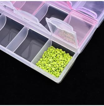 Gaman 21 Bölmeli İlaç Saklama Kutusu Mini Organizer Kutu - Mini Boncuk Ayrıştırma Kutusu