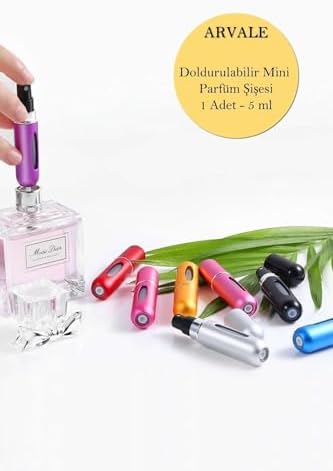 Doldurulabilir Mini Parfüm Şişesi 5 Ml - Cep Parfüm Şişesi