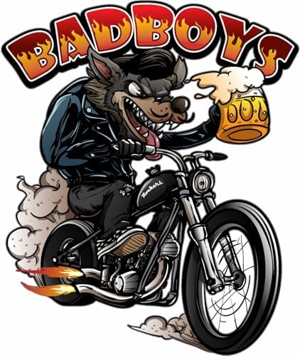 Usta Bad Boys Motorcu 00271 Renkli 12x10 Cm