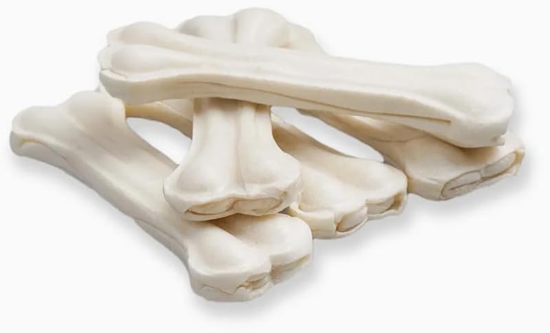 5'li Natural Beyaz Pres Köpek Çiğneme Kemiği 7,5 cm (Tatlandırıcısız)
