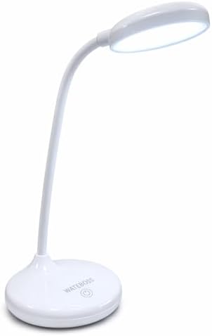 360 Derece Döner LED Masa Lambası, Ayarlanabilir Parlaklık, Dokunmatik Kontrol, USB Şarj, Göz Koruma Özelliği ile Beyaz Işık | 1977