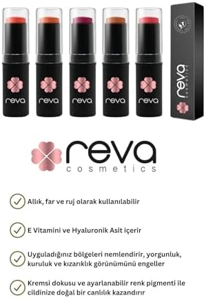 Alternative view of Çok Amaçlı Stick Allık, Far, Dudak Renklendirici Peach/lip Cheek Eye Tint-vegan & Temiz Içerik Rv111
