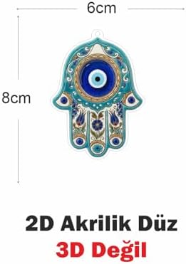 Alternative view of Araba Ayna Süsü, Araba Süsü, Çanta Aksesuarı - Fatma Ana Eli - Pleksi Malzeme, UV Baskılı - 047
