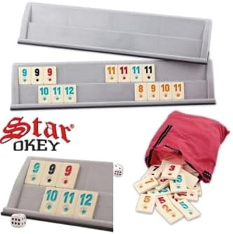 Star Okey Okey Plastik Takımı, 43 cm İstaka, Taş Koyma Torbası Dahil