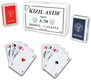 Star Okey Oyun Kağıdı Kızıl Ay/30, Bridge Canasta Kağıdı