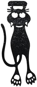 3D BASKI TIRMANAN KEDİ KİTAP AYRACI - 10 ADET (Siyah)