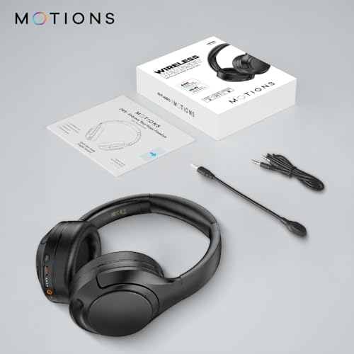Alternative view of MOTIONS MS-H61 Kulak Üstü Kablosuz Kulaklık, ANC Gürültü Engelleme, Hi-Fi, Harici Mikrofonlu, Profesyonel, Bluetooth 5.3, Siyah