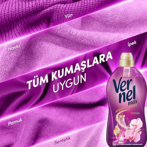 Alternative view of Vernel Max Orkide Kokulu 60 Yıkama Konsantre Çamaşır Yumuşatıcısı (1 x 1440 mL)