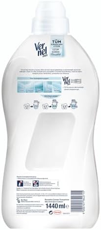 Alternative view of Vernel Max Sensitive Alerjik Ciltler için Boya İçermeyen 60 Yıkama Konsantre Çamaşır Yumuşatıcısı (1 x 1440 mL)