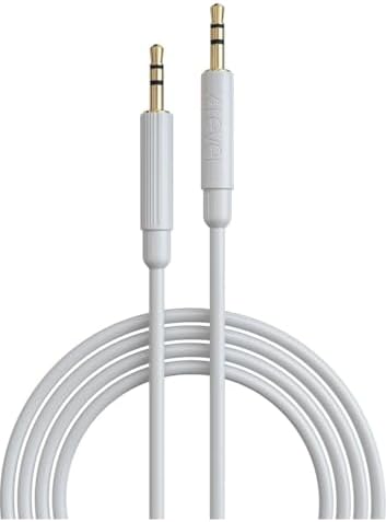 X-Audio 3.5 mm Aux Ses Kablosu Beyaz - 1 Metre Uzunluğunda (Beyaz)