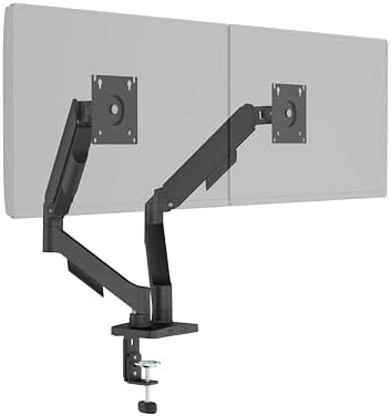 F180 Slim 17-32” ikili Monitör Standı Siyah (Maks: 9kg)