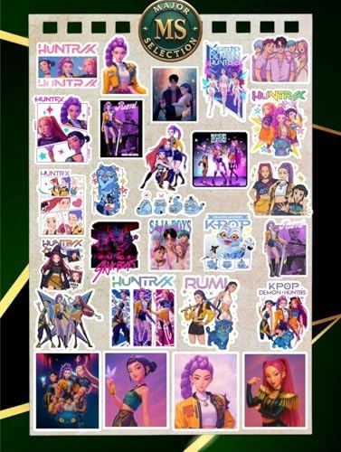 Alternative view of Kpop Hunter Seti – 25’li | 3-5 cm | Suya Dayanıklı, Araba–Laptop–Defter Etiketleri